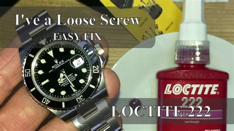 does rolex put loctite in new rolex|rolex watch locktite screws.